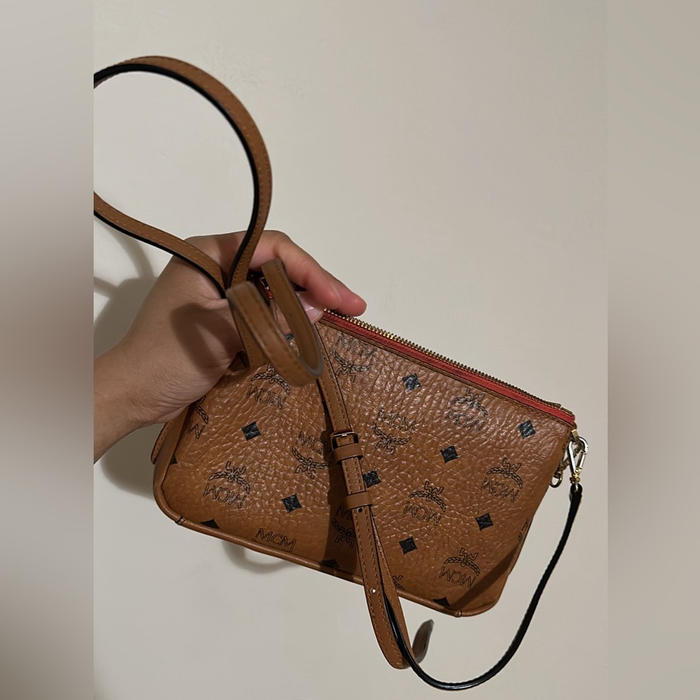 MCM visetos medium millie crossbody bag